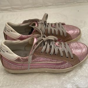 ITALIAN PRIMABASE PINK METALLIC SNEAKERS US 7